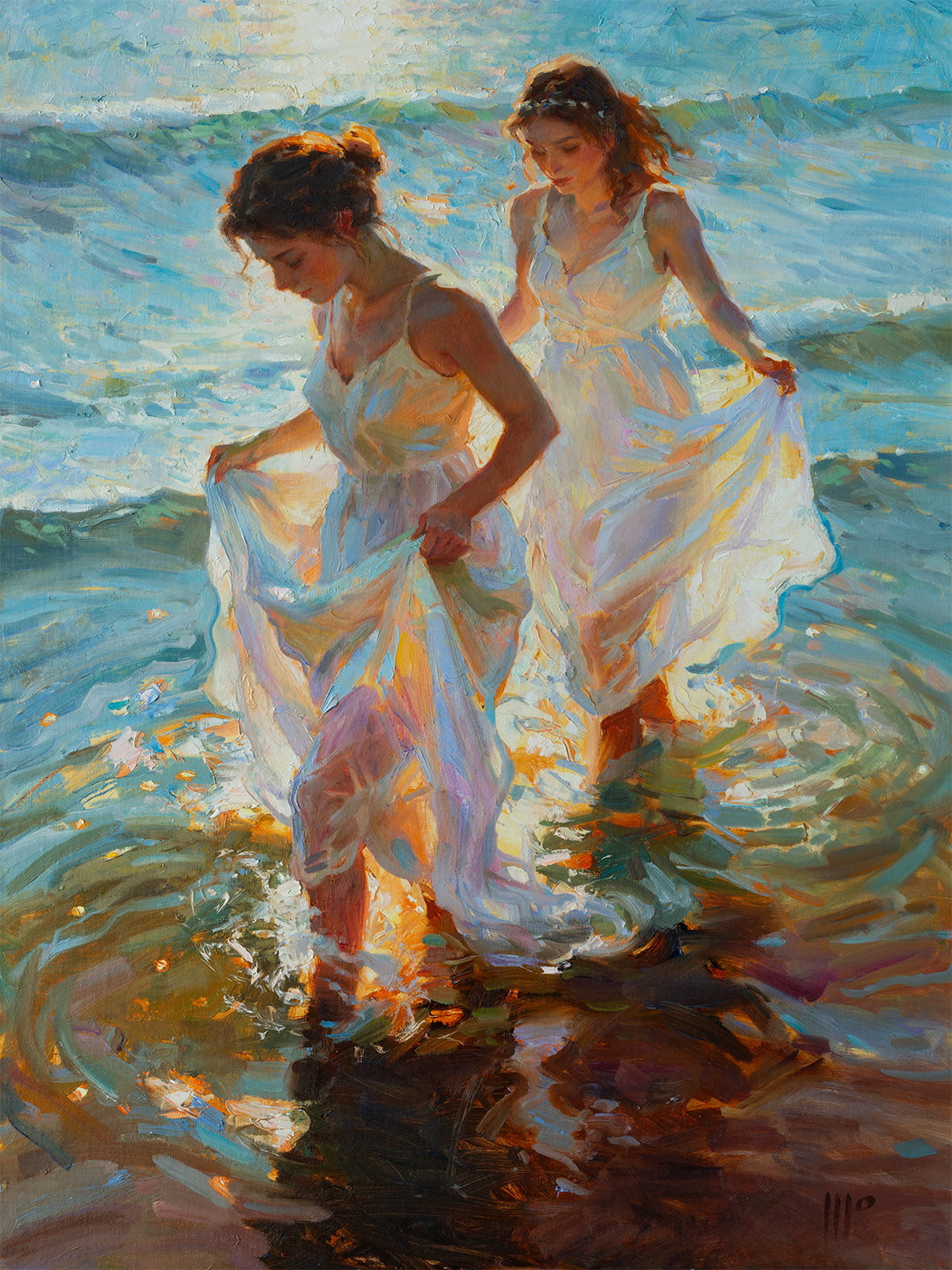 Wading In Amber